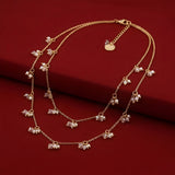 Mira Pearl Crystal Necklace