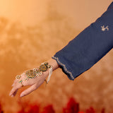 Aadhya Imperial Blue Embroidered Kurta Set
