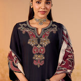 Aarohi Graphite Black Embroidered Suit Set