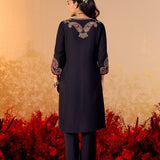 Aarohi Graphite Black Embroidered Suit Set