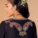 Aarohi Graphite Black Embroidered Suit Set