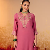 Meera Subtle Pink Embroidered Kurta Set