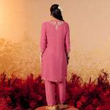 Meera Subtle Pink Embroidered Kurta Set