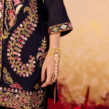 Eshvi Jade Black Embroidered Co-ord Set