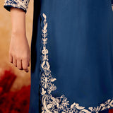 Samaira Admiral Blue Embroidered Suit Set