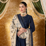 Aavika Midnight Blue Embroidered Suit Set