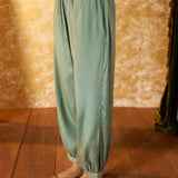 Aroha Kelly Green Embroidered Co-ord Set