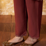 Amara Burnt Orange Embroidered Kurta Set