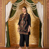 Eshvi Jade Black Embroidered Co-ord Set