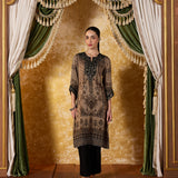 Zoya Mud Brown Printed Kurta Set