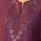 Kritika Regal Purple Embroidered Kurta Set
