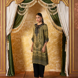 Zoya Forest Green Printed Kurta Set