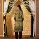Zoya Forest Green Printed Kurta Set