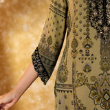Zoya Forest Green Printed Kurta Set