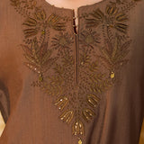 Kritika Metallic Gold Embroidered Kurta Set