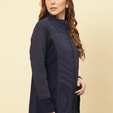 Midnight blue quilted Jacket