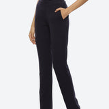 Navy Blue Regular Plain Pants