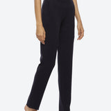 Navy Blue Regular Plain Pants