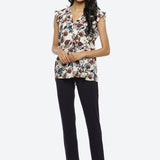 Navy Blue Regular Plain Pants