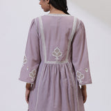 Lavender Nargis Collection Embroidered Tunic