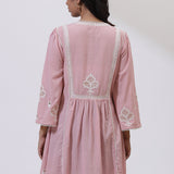 Peach Nargis Collection Embroidered Tunic