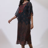 Forest Green Embroidered Nargis Kaftan