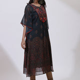 Forest Green Embroidered Nargis Kaftan