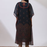 Forest Green Embroidered Nargis Kaftan