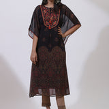 Black Embroidered Nargis Kaftan