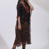 Black Embroidered Nargis Kaftan