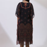 Black Embroidered Nargis Kaftan