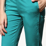 Mia Turquoise Relaxed Fit Pants for Women