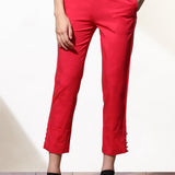 Mia Pink Relaxed Fit Pants for Women
