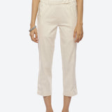 Ayeza White Classic Fit Pants for Women