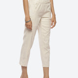 Ayeza White Classic Fit Pants for Women