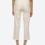 Ayeza White Classic Fit Pants for Women