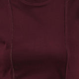 Maroon Sleeveless Winter Top with Fine Stich Detailing - Lakshita