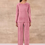 Baby Pink Round Neck Track Suit - Lakshita