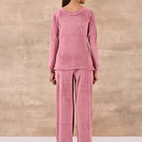 Baby Pink Round Neck Track Suit - Lakshita