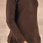 Brown Solid Round Neck Track Suit - Lakshita