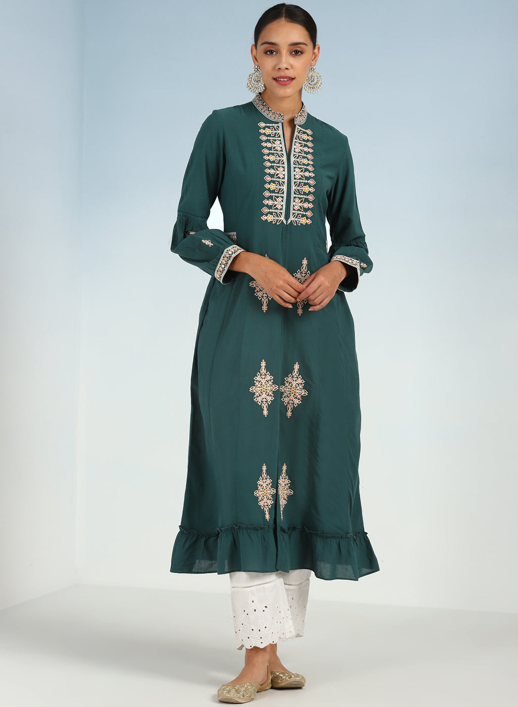 Cotton Party Wear Branded biba Kurtis Wholesale, Wash Care: Machine wash at  Rs 500/piece in Gurgaon