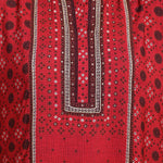 Maroon Printed Straight Kaftan - Lakshita