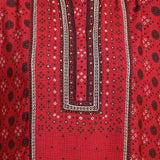 Maroon Printed Straight Kaftan - Lakshita