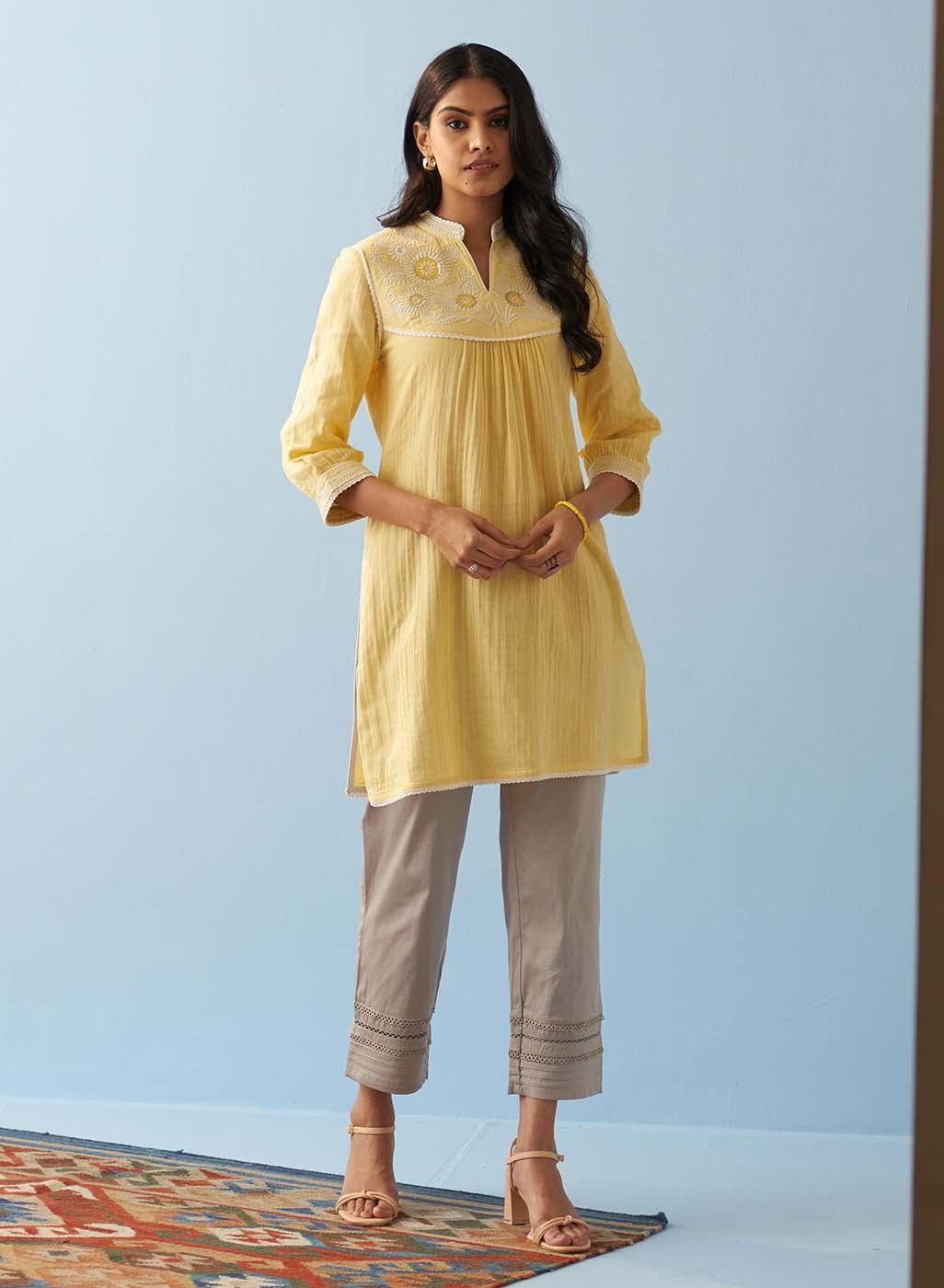 ladies designer kurtis with palazzo at Rs 348 | Party Wear Kurti for Women  in Surat | ID: 27451126333