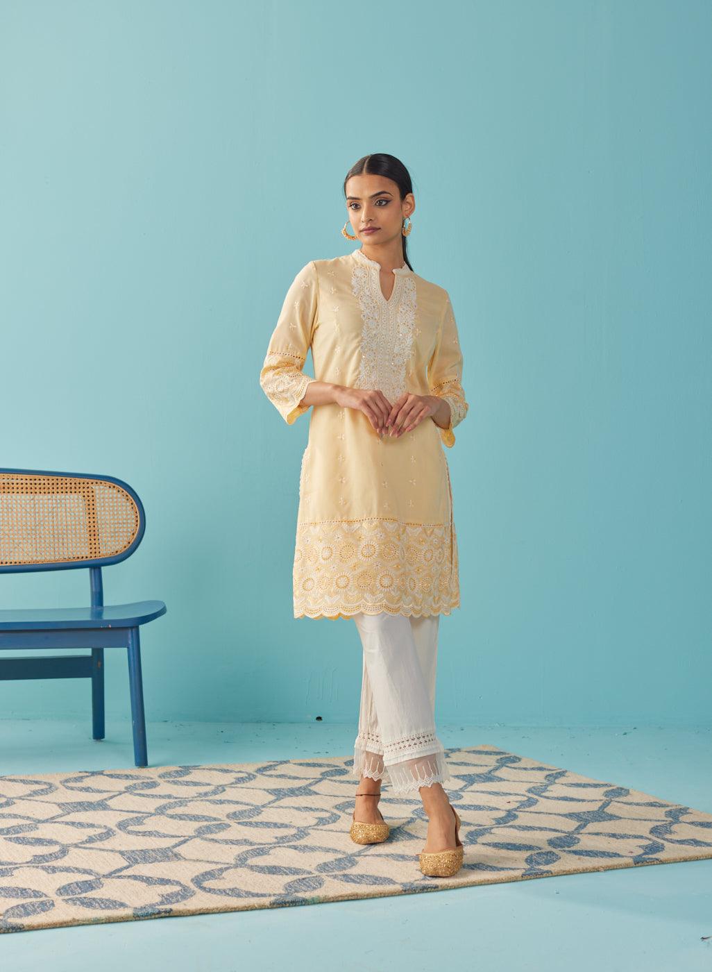 Buy Lakshita Green Cotton Printed Straight Kurta for Women Online @ Tata  CLiQ