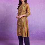 Ira Mustard Printed Kurta