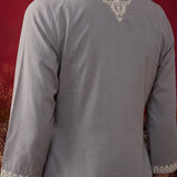 Spa Mirror Work Cotton Kurta Set