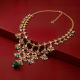 Emerald Green Vanya Multilayer Bead Necklace