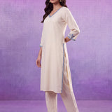Anika Ivory Embroidered Kurta Set