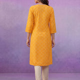 Yellow Bandhani Printed Suit Set